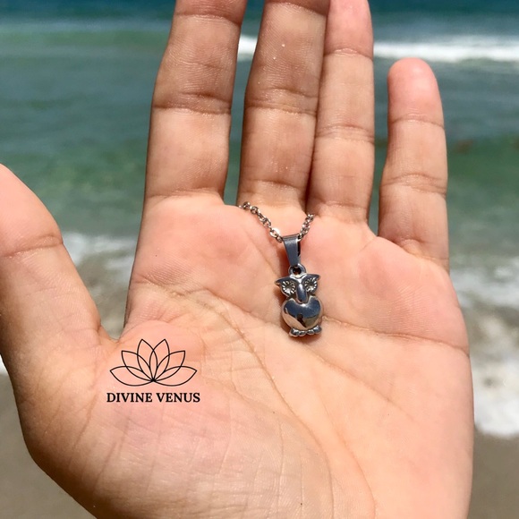 Owl Necklace - Stainless Steel - Picture 7 of 8